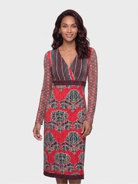 RITU KUMAR Vintage Multi- Coloured wrapped Dress